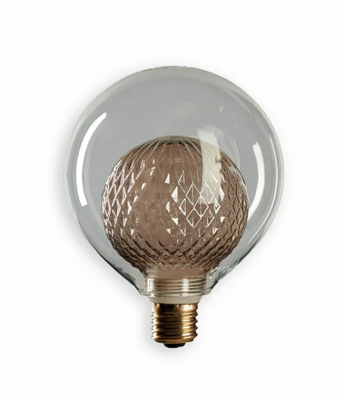 Ampoules Led|Cocktail Scandinave Ampoule LED losange strié 2 en 1