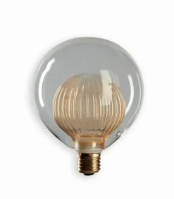 Ampoules Led|Cocktail Scandinave Ampoule LED sphérique striée 2 en 1