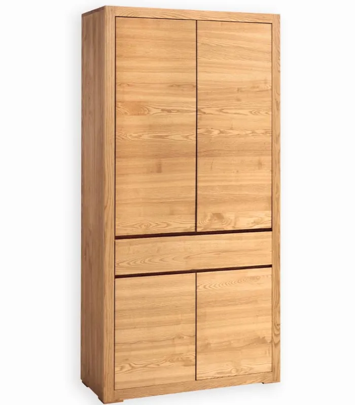 Armoires|Cocktail Scandinave Armoire frêne massif 4 portes HARTFORD