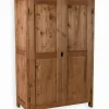 Armoires|Cocktail Scandinave Armoire pin massif ciré JESSY