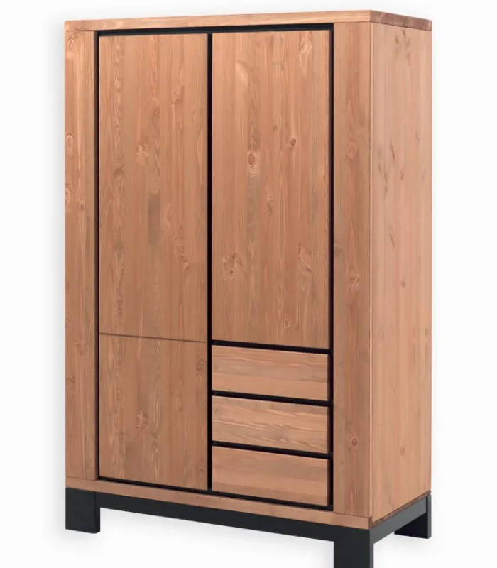 Armoires|Cocktail Scandinave Armoire pin massif huilé FOX