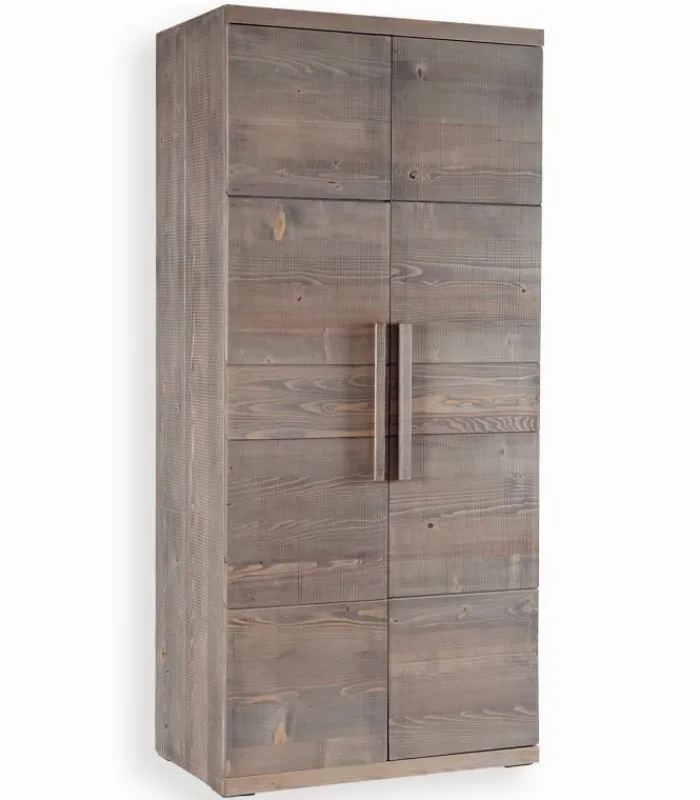 Armoires|Cocktail Scandinave Armoire pin massif 2 portes SANDERS