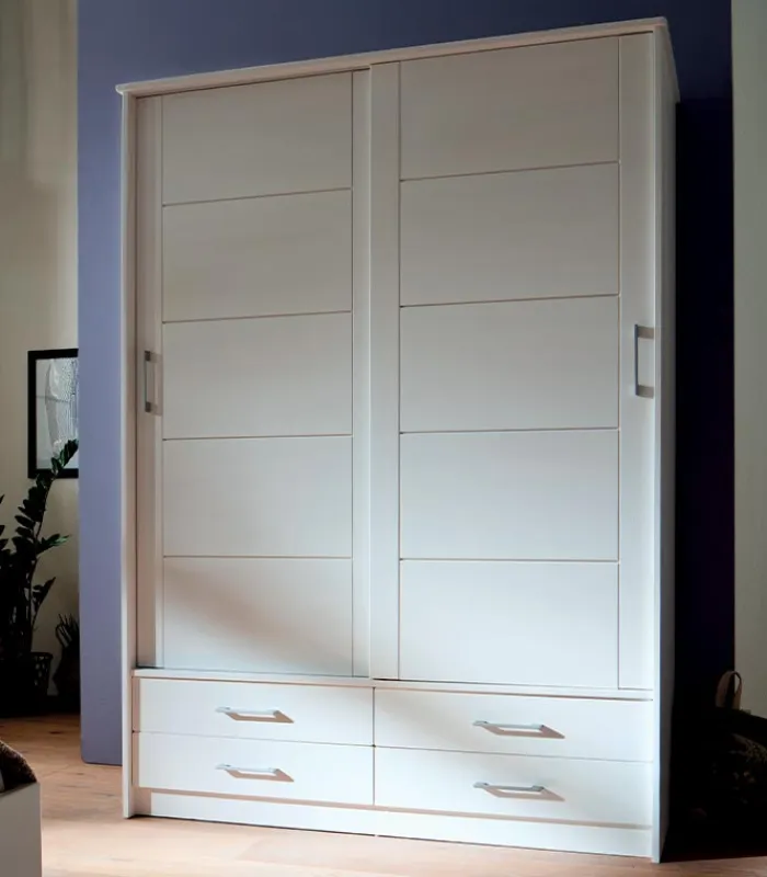 Armoires|Cocktail Scandinave Armoire pin 2 portes coulissantes VALBERG