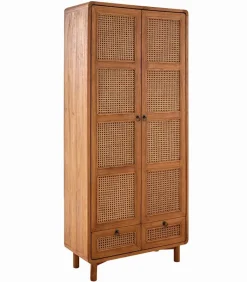 Découvrez Nos Meubles En Teck|Armoires|Cocktail Scandinave Armoire teck massif CARAWA 2 portes 2 tiroirs