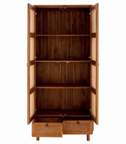 Découvrez Nos Meubles En Teck|Armoires|Cocktail Scandinave Armoire teck massif CARAWA 2 portes 2 tiroirs