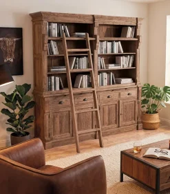 Découvrez Nos Meubles En Teck|Bahuts & Vaisseliers|Cocktail Scandinave Bahut-bibliothèque teck recyclé TRINIDAD