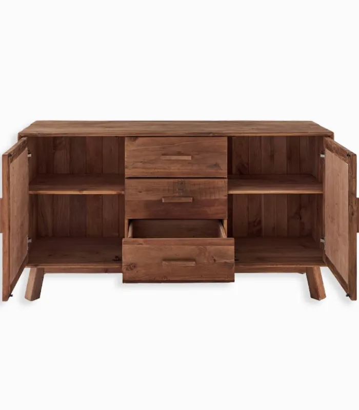 Bahuts & Vaisseliers|Cocktail Scandinave Bahut BIWA 2 portes 3 tiroirs