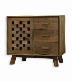 Bahuts & Vaisseliers|Cocktail Scandinave Bahut BIWA 1 porte 3 tiroirs