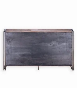 Bahuts & Vaisseliers|Cocktail Scandinave Bahut bois de bateau & métal 2 portes SAMBA