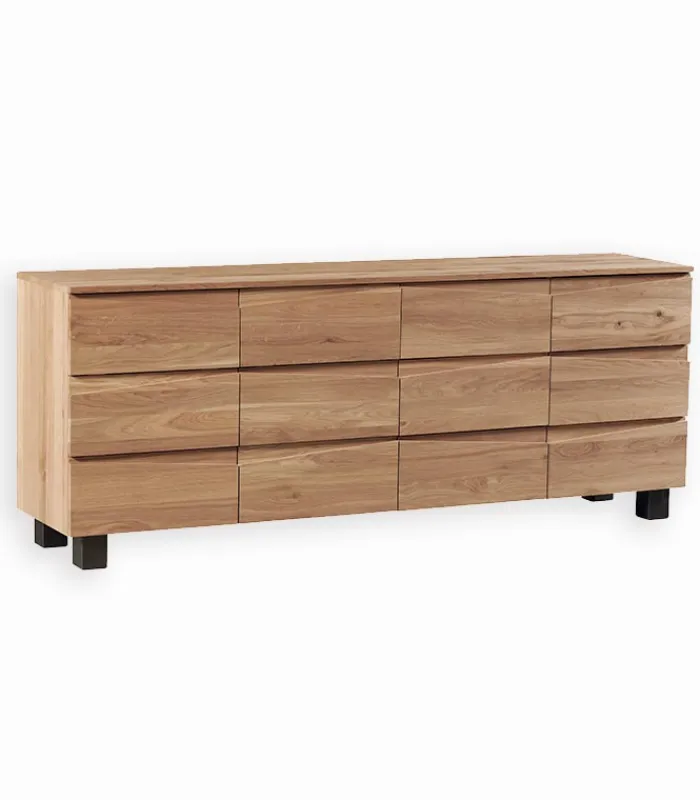 Bahuts & Vaisseliers|Cocktail Scandinave Bahut chêne massif L 208 cm HALDEN