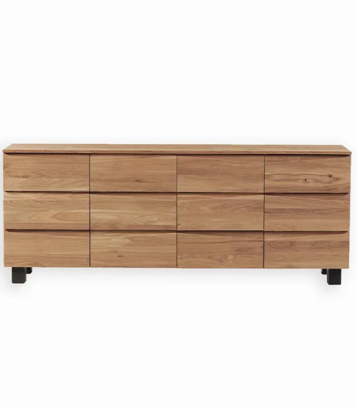 Bahuts & Vaisseliers|Cocktail Scandinave Bahut chêne massif L 208 cm HALDEN