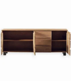 Bahuts & Vaisseliers|Cocktail Scandinave Bahut chêne massif L 208 cm HALDEN