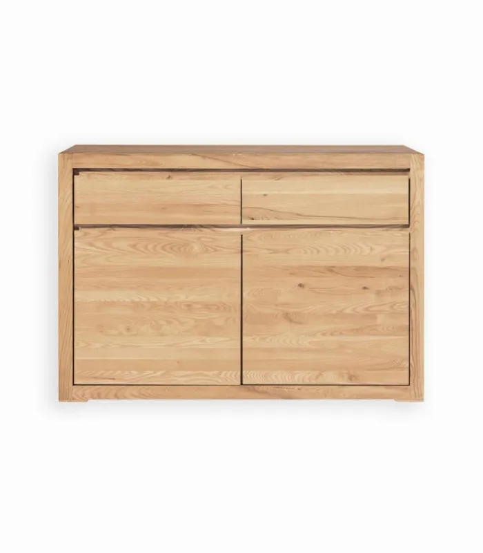 Bahuts & Vaisseliers|Cocktail Scandinave Bahut frêne massif 2 portes HARTFORD
