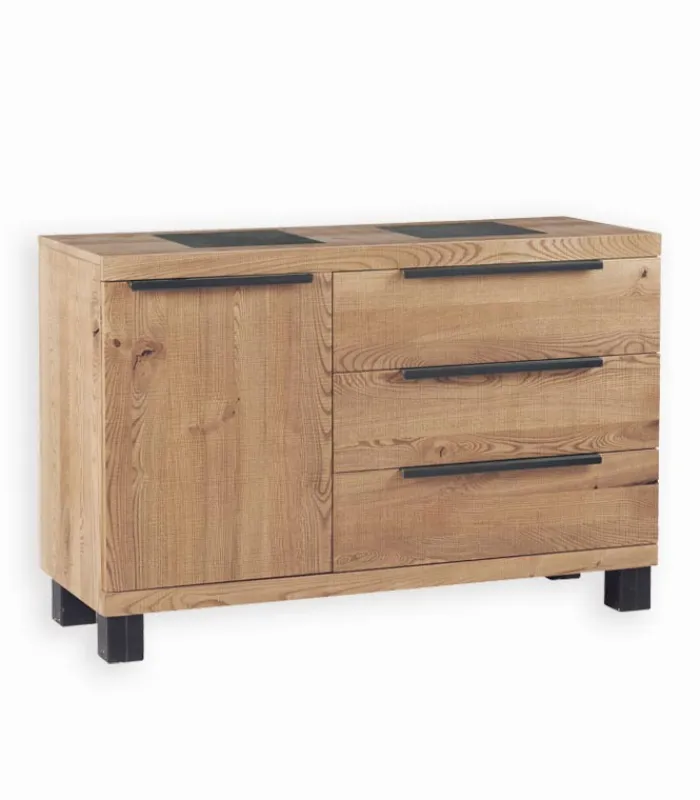 Bahuts & Vaisseliers|Cocktail Scandinave Bahut frêne 1 porte PIER
