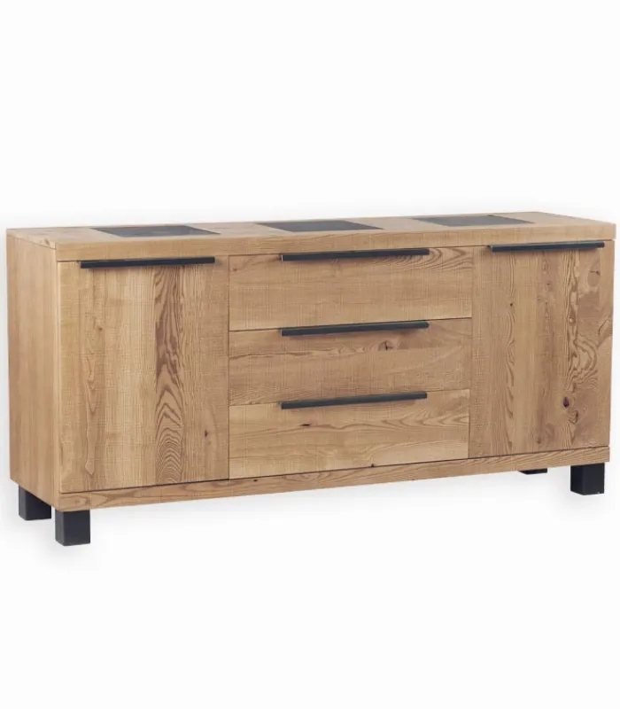 Bahuts & Vaisseliers|Cocktail Scandinave Bahut frêne 2 portes PIER