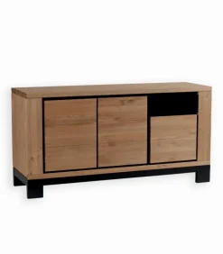 Bahuts & Vaisseliers|Cocktail Scandinave Bahut pin massif 3 portes FOX