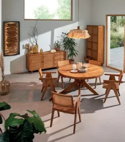 Découvrez Nos Meubles En Teck|Bahuts & Vaisseliers|Cocktail Scandinave Bahut teck massif CARAWA 2 portes 3 tiroirs