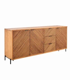 Découvrez Nos Meubles En Teck|Bahuts & Vaisseliers|Cocktail Scandinave Bahut teck massif CROXTON 3 portes 3 tiroirs