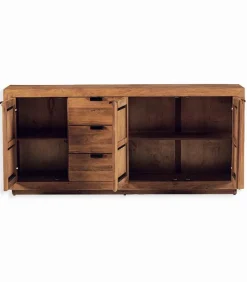 Découvrez Nos Meubles En Teck|Bahuts & Vaisseliers|Cocktail Scandinave Bahut teck massif OLAND 3 portes