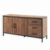 Découvrez Nos Meubles En Teck|Bahuts & Vaisseliers|Cocktail Scandinave Bahut teck & métal 2 portes BROWTON