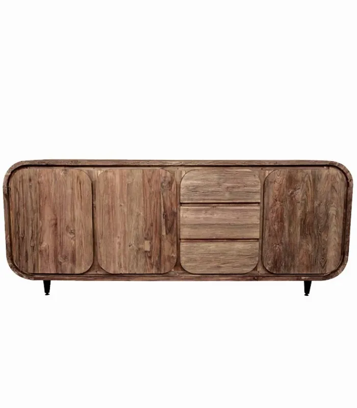 Découvrez Nos Meubles En Teck|Bahuts & Vaisseliers|Cocktail Scandinave Bahut teck recyclé BORNEO L 200 cm