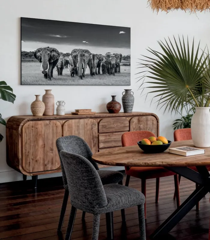 Découvrez Nos Meubles En Teck|Bahuts & Vaisseliers|Cocktail Scandinave Bahut teck recyclé BORNEO L 200 cm