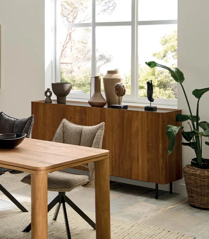 Découvrez Nos Meubles En Teck|Bahuts & Vaisseliers|Cocktail Scandinave Bahut teck recyclé NEVADA 3 portes