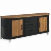Découvrez Nos Meubles En Teck|Bahuts & Vaisseliers|Cocktail Scandinave Bahut teck recyclé 2 portes HEPBURN