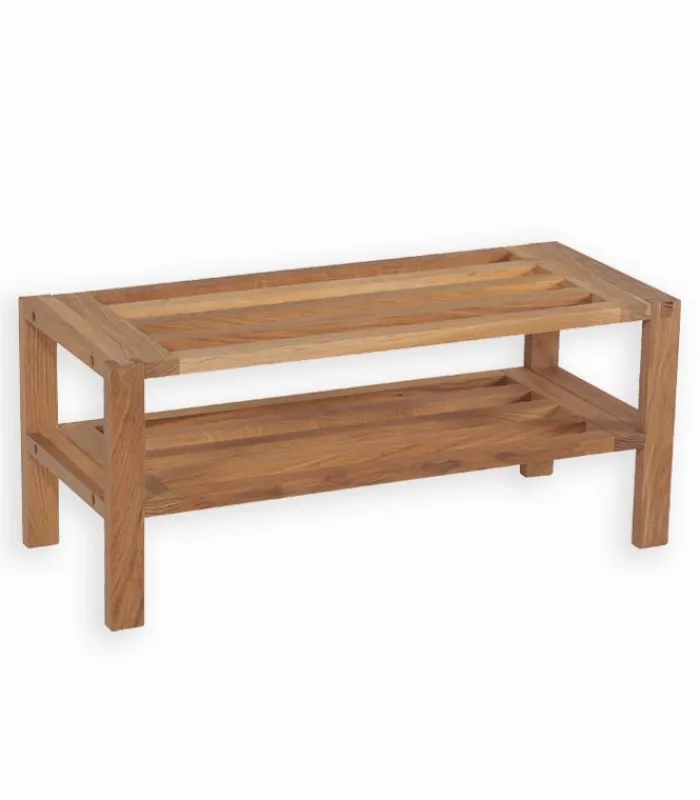 Etagères & Colonnes|Poufs, Tabourets & Bancs|Cocktail Scandinave Banc CÔTE CHÊNE