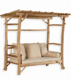 Découvrez Nos Meubles En Teck|Ensembles De Jardin|Cocktail Scandinave Banquette teck massif BAHIA