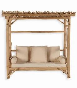 Découvrez Nos Meubles En Teck|Ensembles De Jardin|Cocktail Scandinave Banquette teck massif BAHIA