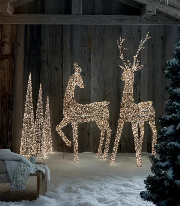 Décorations Led|Cocktail Scandinave Biche lumineuse 4400 LED