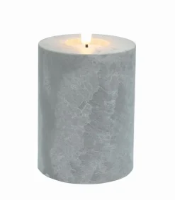 Décorations Led|Bougies & Senteurs|Cocktail Scandinave Bougie LED cylindrique cire et ciment