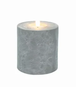 Décorations Led|Bougies & Senteurs|Cocktail Scandinave Bougie LED cylindrique cire et ciment