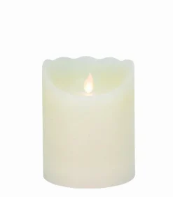 Décorations Led|Bougies & Senteurs|Cocktail Scandinave Bougie LED cylindrique ivoire Ø 7.5 cm