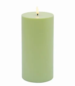 Bougies & Senteurs|Cocktail Scandinave Bougie LED cylindrique plastique vert H 20 cm