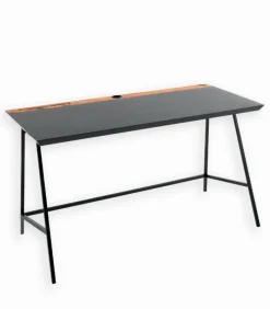 Bureaux|Cocktail Scandinave Bureau bois de bateau & métal FOCUS