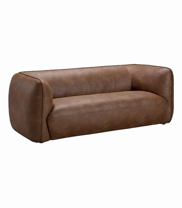 Canapés|Cocktail Scandinave Canapé WALNEY cognac L 210 cm