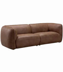 Canapés|Cocktail Scandinave Canapé WALNEY cognac L 247 cm