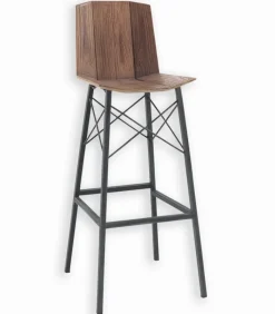 Découvrez Nos Meubles En Teck|Chaises De Bar|Cocktail Scandinave Chaise de bar métal et teck BROWTON