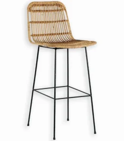 Chaises De Bar|Chaises De Bar|Cocktail Scandinave Chaise de bar rotin BODO