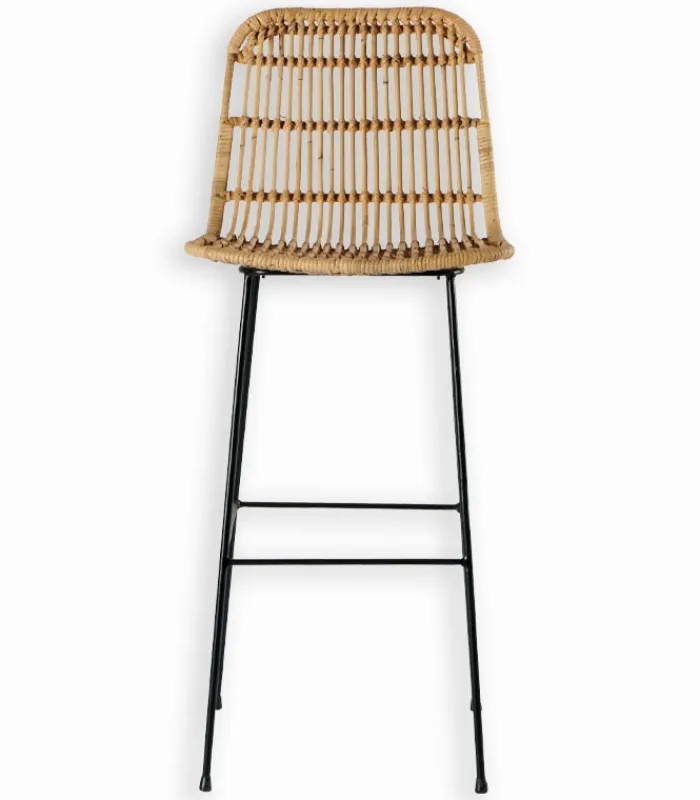 Chaises De Bar|Chaises De Bar|Cocktail Scandinave Chaise de bar rotin BODO
