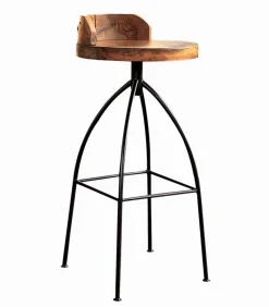 Découvrez Nos Meubles En Teck|Chaises De Bar|Cocktail Scandinave Chaise haute métal et teck SENJA