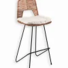 Chaises De Bar|Chaises De Bar|Cocktail Scandinave Chaise haute rotin TREN