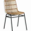 Chaises|Chaises|Cocktail Scandinave Chaise rotin CURTIS