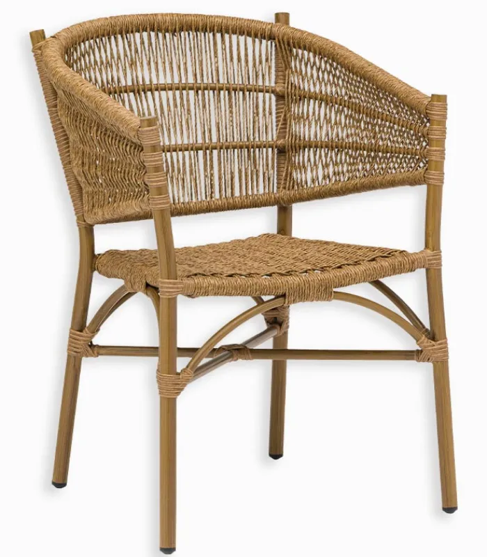 Fauteuils & Chaises De Jardin|Chaises|Cocktail Scandinave Chaise rotin empilable SINGAPOUR
