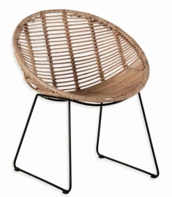 Chaises|Chaises|Cocktail Scandinave Chaise rotin MONA