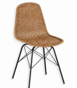 Chaises|Chaises|Cocktail Scandinave Chaise rotin YAIZA