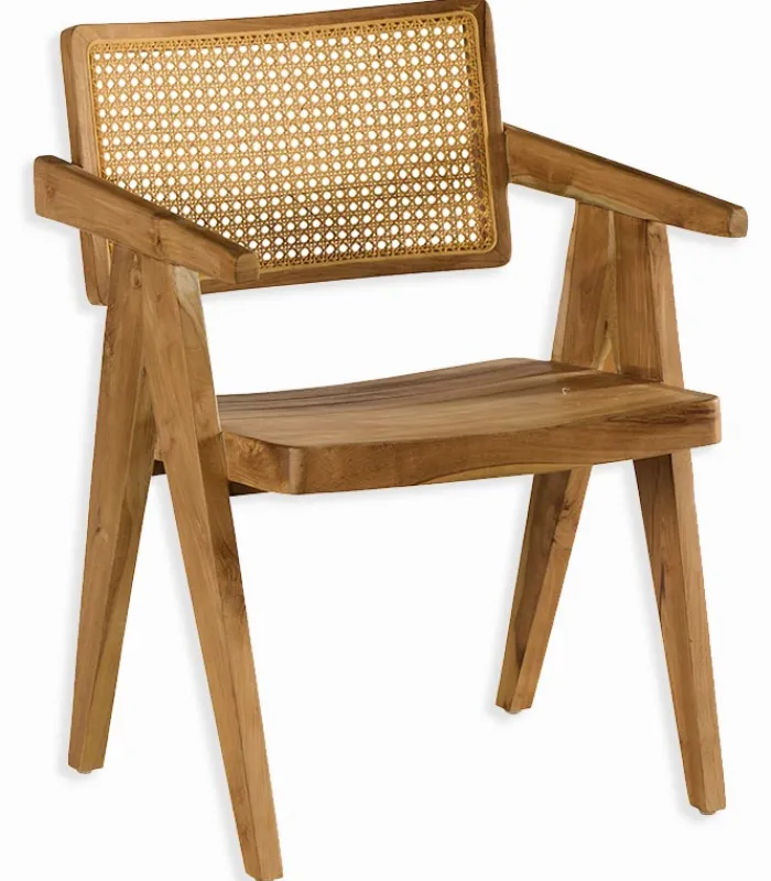 Découvrez Nos Meubles En Teck|Chaises|Cocktail Scandinave Chaise teck & rotin VENTA