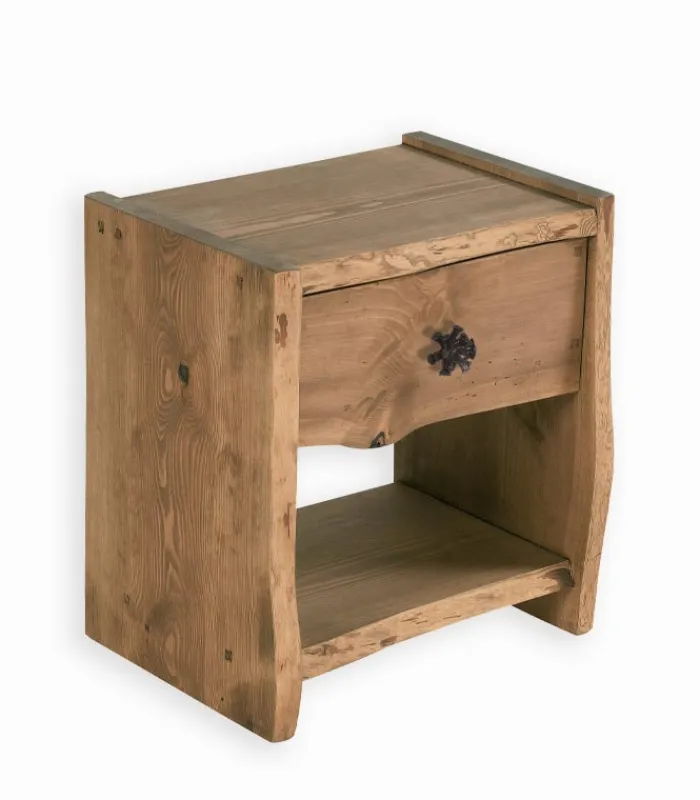 Chevets|Cocktail Scandinave Chevet pin massif ciré TOUNDRA
